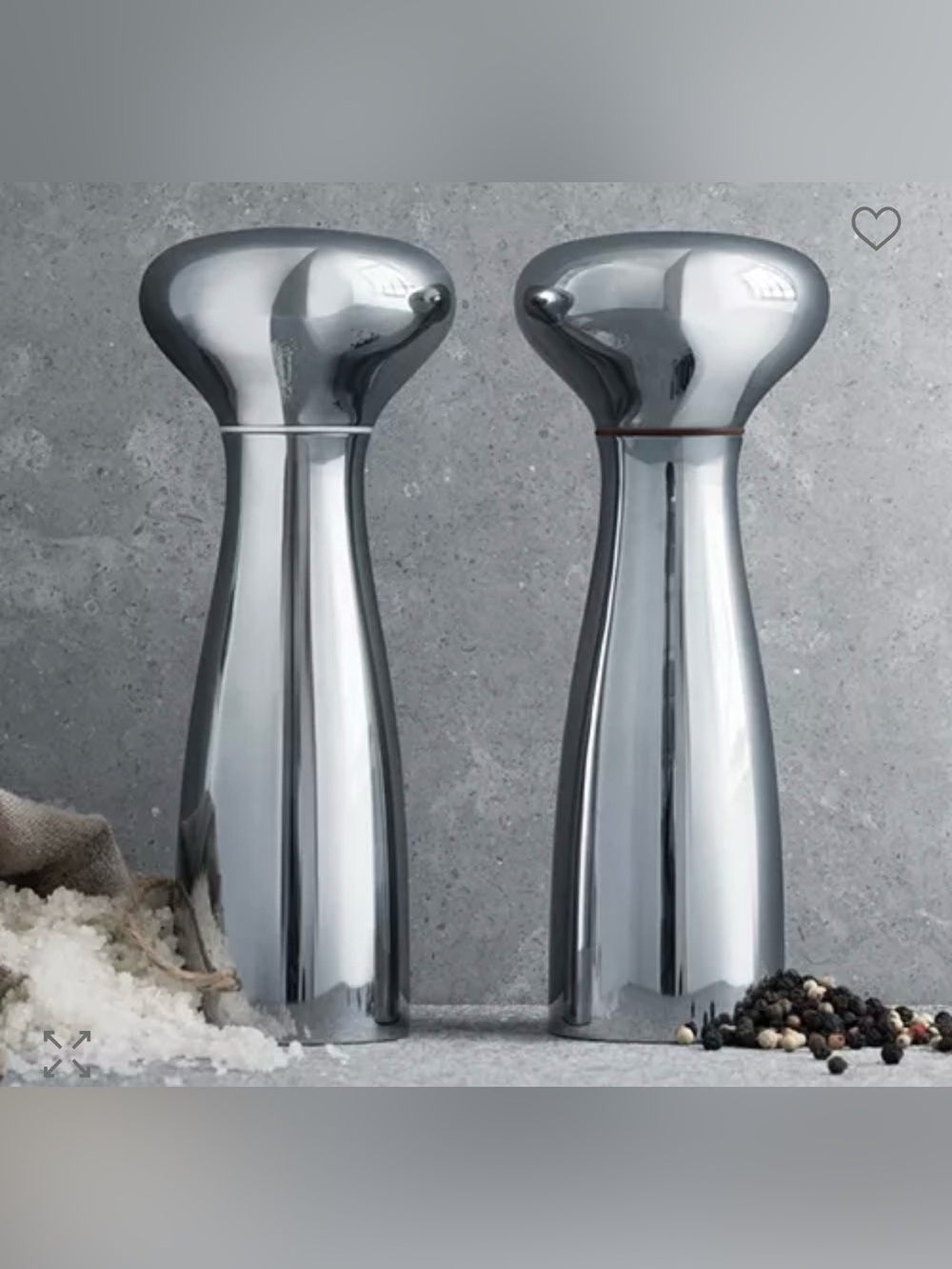 Georg Jensen Alfredo Salt & Pepper grinder mill